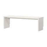 岩附(IWATSUKI) デスク ホワイト 幅99cm 奥行44.5 高さ49.2 幅木よけ加工有り オーダー OC-5099DHWH