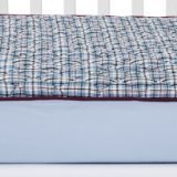 Plaids/Str Boys Quilted Top Crib Sheet [並行輸入品]