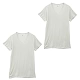 [グンゼ] ワイジー YG DRY&DEO インナー Tシャツ Vネック 2枚組 YV0115A(LGY-薄グレー、L)