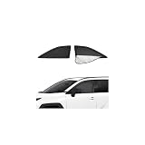 【2in1 サンシェード+カーテン 一体式】MWWM トヨタ RAV4 60系 サンシェード メッシュカーテン ラブ4 サイド用 カーシェード マグネット 換気 UVカット 防虫 運転席 助手席 遮光 断熱 車中泊・夏対策に最適 日よけ アクセサリー 収納袋付き 2枚