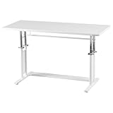 Bauhutte( バウヒュッテ ) ゲーミングデスクHD 昇降式 ミドル 上下昇降デスク ( 幅 120 × 奥行 55 高さ 59.5~81 cm ) 白 BHD-1200HDM-WH