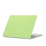 for MacBook Pro 13 インチケース 2024 2023-201713.3 Pro (A1706/A1708/A1989/A2159/A2338対応 アップルのノートパソコン保護カバー 放熱穴 落下防止耐傷 軽量 超薄型 おしゃれ (タードリ緑, 13.3 Pro (13.3Pro A1706/A1708/A1989/A2159/A2338)