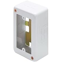 Amazon.co.jp: マサル メタルモール付属品 1個用スイッチボックス 浅