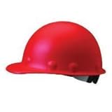 Fibre-Metal(R) Red Roughneck(R) P2A Series Class C And G ANSI Type 1 Fiberglass Hard Cap With Ratche