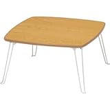 北欧風 ローテーブル/コーヒーテーブル 【四角型 ナチュラル】 幅60cm 折りたたみ 『角60』 〔リビング ダイニング〕