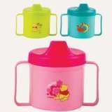 Disney Baby Winnie the Pooh Cup with Double Handles (Pink) by BABY KING [並行輸入品]