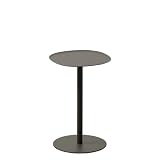 ideaco(イデアコ) サイドテーブル 角丸 フチあり W23✕D23✕H35cm 組立不要 side table 23 H350 brown