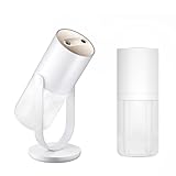 Cshare 加湿器 卓上 大容量 ダブルノズル加湿器 450ML 超音波式 加湿器 次亜塩素酸水対応 上下180°角度調整 タッチパネル
