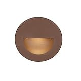 WAC Lighting WL-LED300-RD-BZ LED Step Light Circular Scoop with Red [並行輸入品]