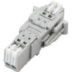 サトーパーツ 2ピース型スクリューレス端子台 SL－4000－ASシリーズ SL-4000-AS-2PGY
