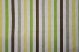 Mod Dots/Stripes Green/choco STRIPES Crib fitted sheet by Bacati
