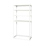 スチールラックのキタジマ スマートラック NSTR-OSR447 幅70×奥行45×高さ120cm 4段 ホワイト 40kg/段