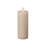 The Gerson Company 2 x 6 Wax SoREAL 360(R) LED Candle with 5-Hour Timer Feature Bisque Color Vanilla