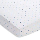 BreathableBaby's Wick Dry Crib Sheet, Blue Mist Mini Dot by BreathableBaby