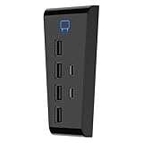 Venom PS5 USBハブ - 6ポート - USB 2.0 x 4、USB Type C (PS5) x 2