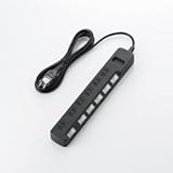 エレコム 個別スイッチ付 雷ガードタップ T-TVK03-2625BK　エレコム [簡易パッケージ品]