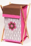 Bacati - Damask Pink/chocolate Hamper by Bacati