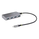 StarTech.com USB-Cハブ／4ポート USB-A／USB 3.2 Gen 1 5Gbps／バスパワー／1x Micro USB補助電源ポート／高速転送 軽量モデル 5G4AB-USB-C-HUB