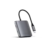 Satechi USB-C ハブ 4 in 1 マルチポートアダプター、5 Gbpsデータ転送、MacBook、iPad、iPhone 17 16 15 シリーズ、Surface、Chromebook 以及その他用 USB C アダプター