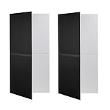 V-FLAT WORLD 折りたたみ式Vフラットライトリフレクター 写真用 - 10イン1ポータブル写真リフレクター、多目的ライトディフューザーパネル - キャリーバッグ付き 折りたたみサイズ 40インチ x 40インチ x 2インチ - 2個パック