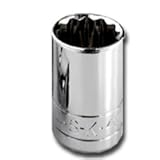 S K Hand Tools SKT2317 .38in. Drive 12 Point Standard Socket 17mm