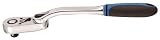 Westward 5TZF7 Indexible Ratchet, 3/8 Dr, Swivel, 10 In by WestWard Tools
