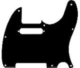 Fender フェンダー ピックガード 純正 パーツ Pickguard Standard Tele 8 Screw Holes Black 3 Ply [並行輸入品]