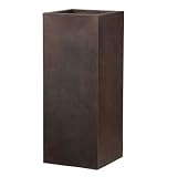 【ノーブランド品】モク（MOKU） クアドラ（縦33cm、横33cm、高さ82cm）[8号鉢用・室内用大型鉢カバー]