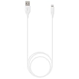 iPhone充電ケーブル ライトニングケーブル 1m ホワイト 【Apple社 MFi認証】 AMP-003 WH