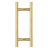 アンティーク真鍮8 "ラダースタイルバックツーバックプルハンドル