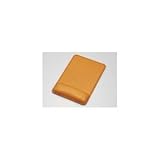 iBUFFALO Arvel 本革製リストレストマウスパッド 牛革 オレンジ AMA377NV