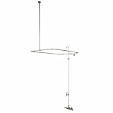Kingston Brass CC63T8 Vintage Leg Tub Filler and Shower, Satin Nickel [並行輸入品]