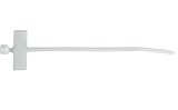 Panduit PL2M2S-L0 Pan-Ty Marker Flag Tie, Wrap Type, Standard Cross Section, 50lbs Min Tensile Stren