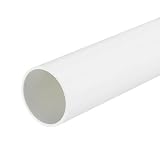 uxcell PVC剛性丸パイプ 36mm 内径 40mm 外径 330mm/13" ホワイト 高衝撃性 用途：水道管 クラフト ケーブルスリーブ