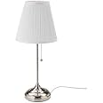 IKEA ARSTID テーブルランプ　ニッケルメッキ　ホワイト　80280638