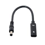 chenyang USB C - DC 20V 5.5x2.1mm PD 65W 充電ケーブル Type-C メス入力 - DC出力 ノートパソコン用