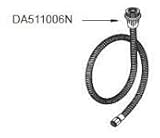 danzeda511006 N 47-inchステンレススチールBraided Sideスプレーホース、クロム
