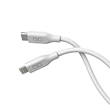 CIO 柔らかいシリコンケーブル CIO-SL30000-CL USB-C & ライトニング(Lightning) 充電ケーブル タイプC(Type-C) PD 急速 絡まない 30000回折り曲げ対応 (1m, ホワイト)