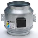 Fantech FKD 10XL-230 1,266 CFM 230/1/60 Inline Mixed Flow Duct Fan, 10" [並行輸入品]