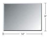CRL 8 " x 14 "ガラスクリアミラーグリル空白