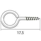 福井金属工芸 丸ヒートン 17.5mm 6900-A