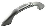 MNG Hardware 12621 3-Inch C/C 4-Inch Overall Striped Pull, Satin Antique Nickel by MNG Hardware