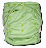 Bamboo ORIGINAL SOLID Pocket Snaps Cloth Diaper/ Nappy with Hip Snaps with 1 Insert - One Size - GRE