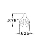 Baldwin 8300。AR Adams Rite Cam円柱アクセサリー、未完成真鍮