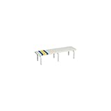 樹脂座面ベンチ１5０cm 白 MT-005-S4