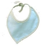 Sckoon Organic Cotton Leaf Shaped Bib Blue - One Size by Sckoon Organics