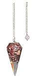 Azure Green GP6OGAR 6-Sided Garnet Orgonite Pendulum