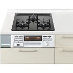 Panasonic ガス W600ガラストップ片面焼銀 QSSG32N3NA13A