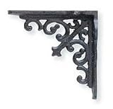 【アイアンブラケット（ミニ） ４個セット アイアン/棚受け】 ポッシュリビング po-62343-62344 ブラウン（po-62344）