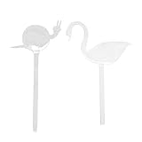 Baoblaze 花　自動　ガラス　カタツムリ＆白鳥の形　単純　給水装置の植物　使いやすい